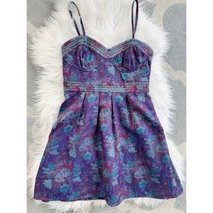 Free People Brocade Mini Dress